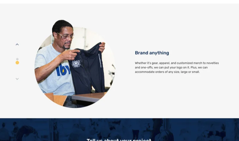 Custom pages for various services depending on the relevant content